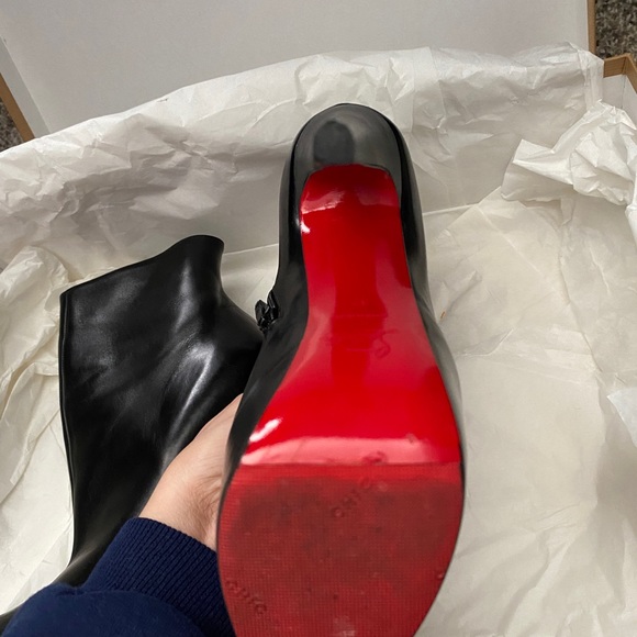 Christian louboutin daf booty black calf leather - Picture 8 of 9